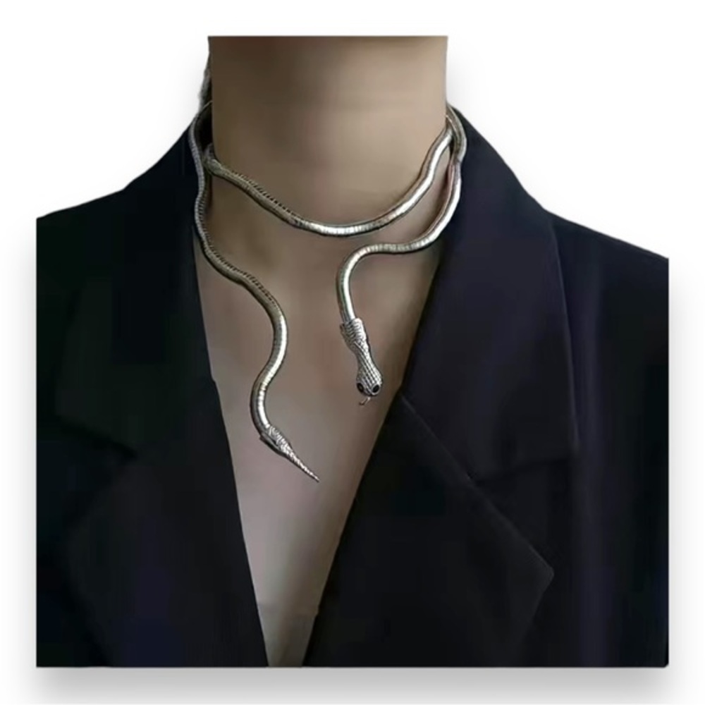 🆕 Serpent Snake Necklace Fully Reticulating - Picture 3 of 6